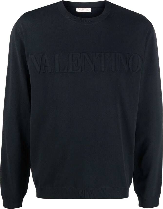 Valentino Garavani Sweater met ronde hals Blauw