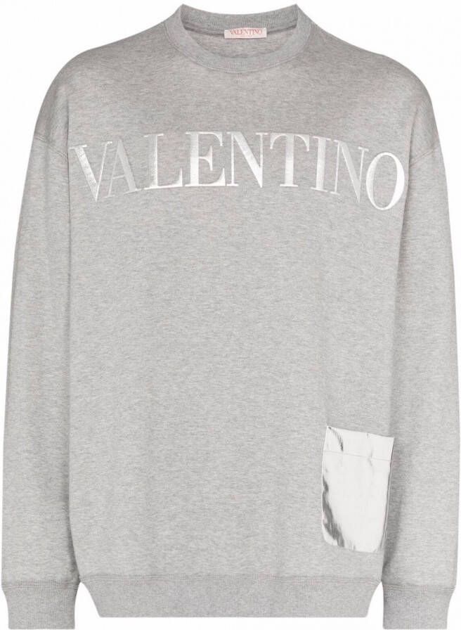 Valentino Garavani Sweater met ronde hals Grijs