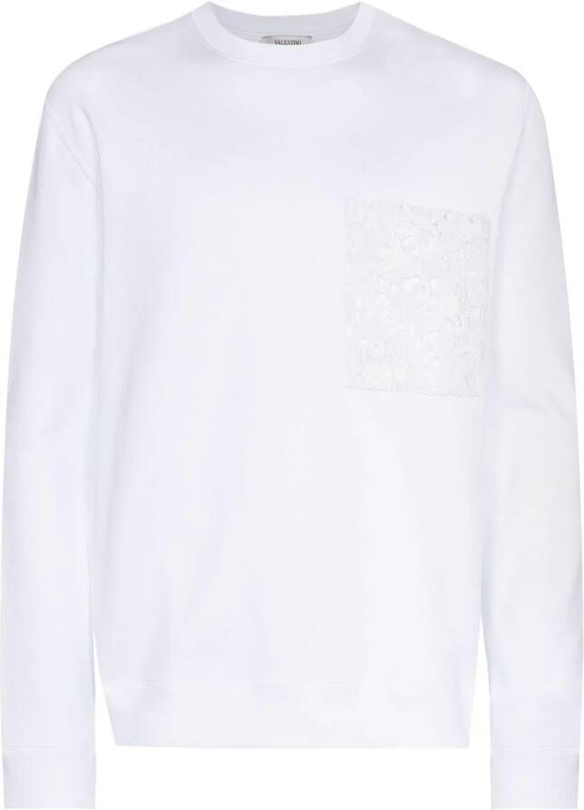 Valentino Garavani Sweater met zak Wit