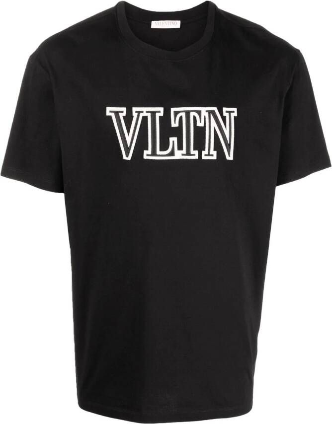 Valentino Garavani T-shirt met geborduurd logo Zwart