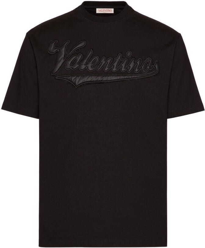 Valentino Garavani T-shirt met logopatch Zwart