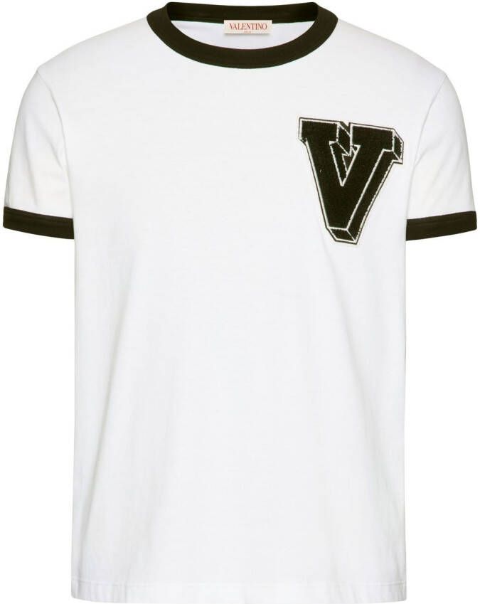 Valentino Garavani T-shirt met logopatch Wit