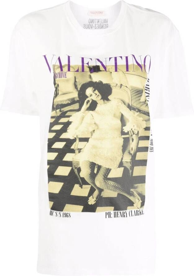 Valentino Garavani T-shirt met print Wit