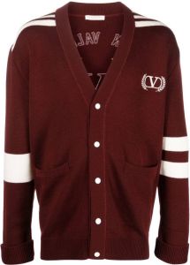 Valentino Vest met geborduurd logo Rood
