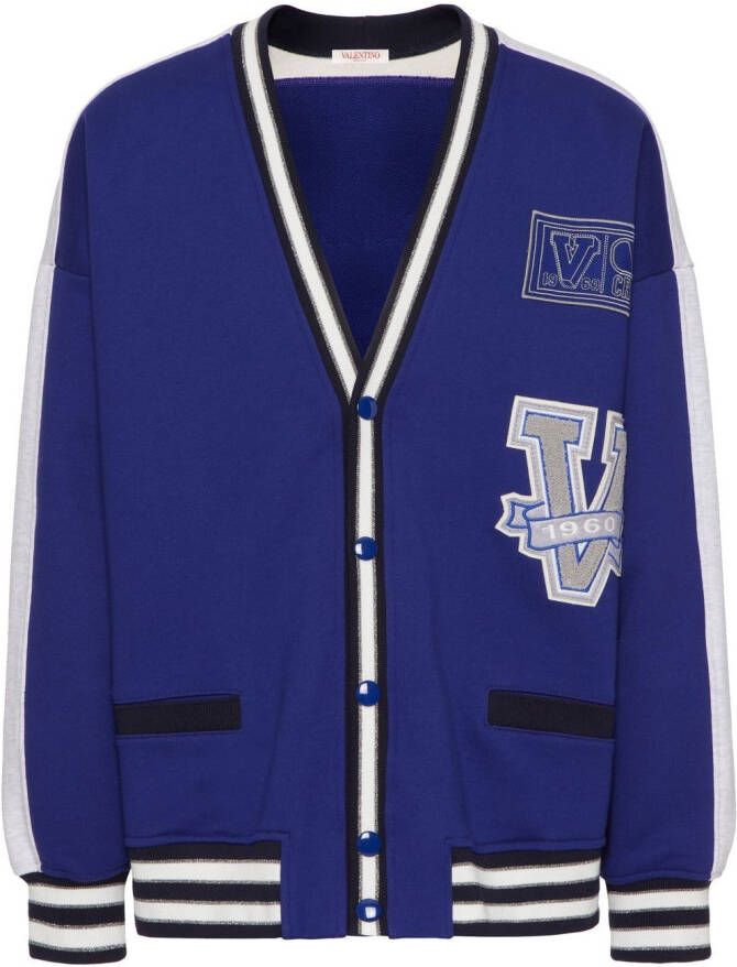 Valentino Garavani Vest met V-hals Blauw