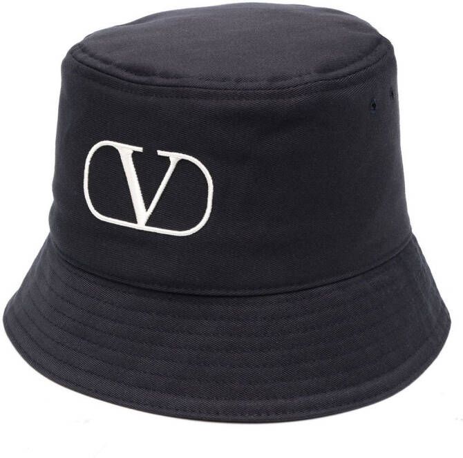 Valentino Garavani Vissershoed met geborduurd logo Zwart