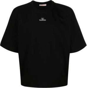 Valentino Vlogo print short-sleeve T-shirt Zwart