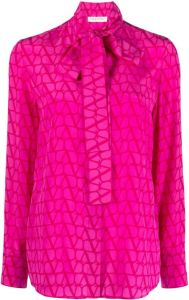 Valentino Zijden blouse Roze