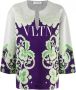 Valentino Garavani VLTN sweater met bloemenprint Paars - Thumbnail 1