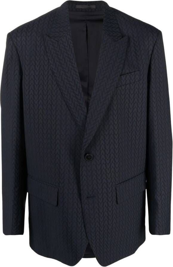 Valentino Garavani Wollen jack Blauw