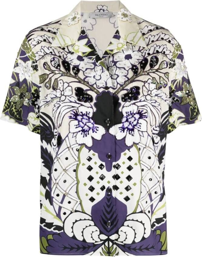 Valentino Garavani Zijden blouse Beige