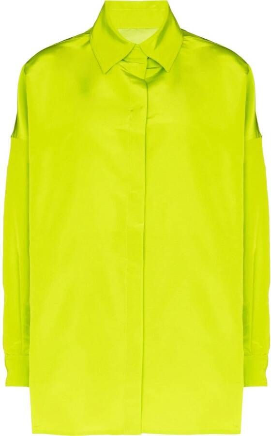Valentino Garavani Zijden blouse Groen
