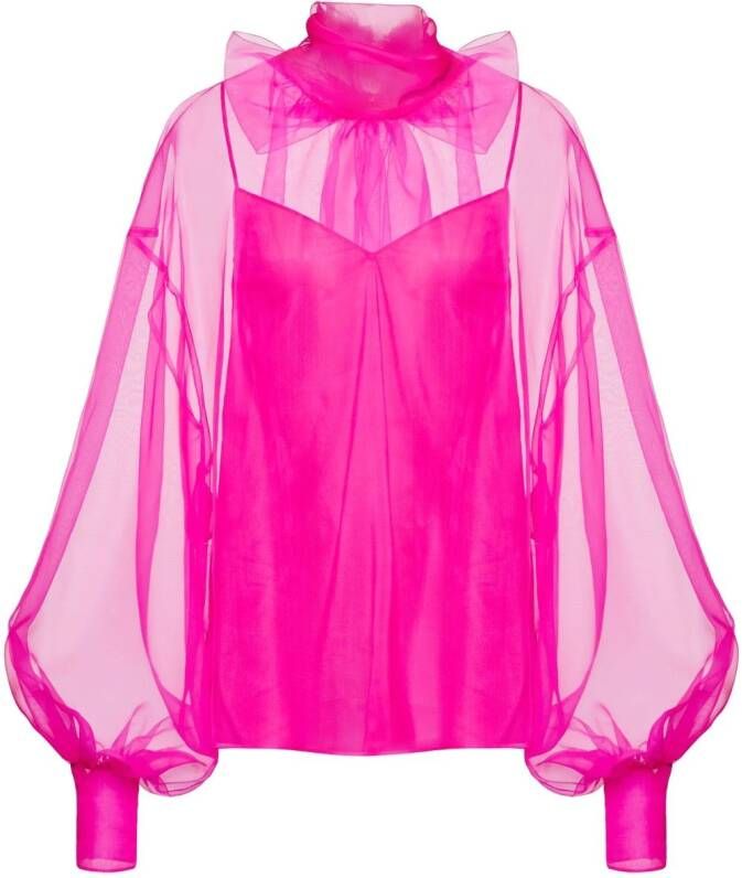 Valentino Garavani Organza top Roze