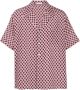 Valentino Garavani Zijden bowlingshirt Rood - Thumbnail 1