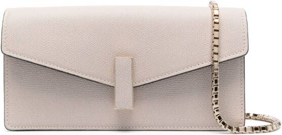 Valextra Iside leren clutch Beige