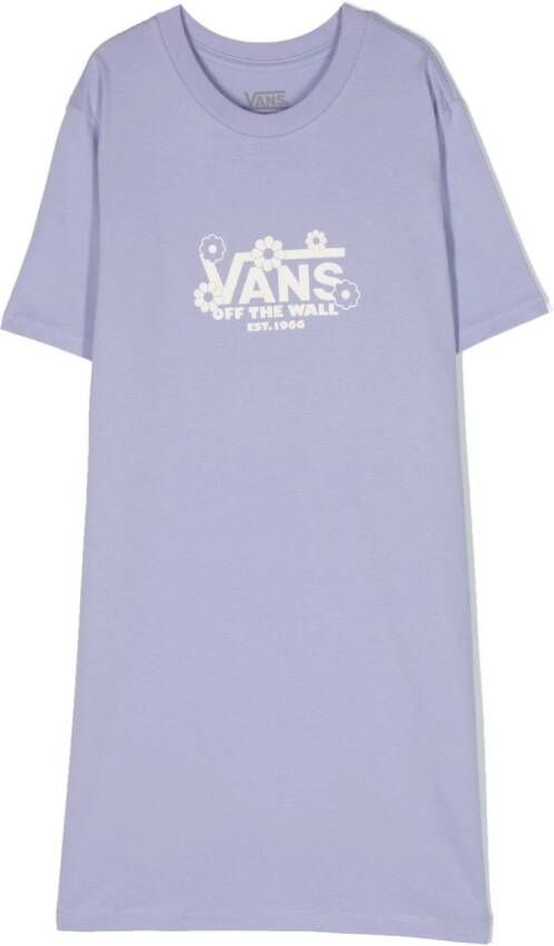 Vans Kids T-shirtjurk met logoprint Paars