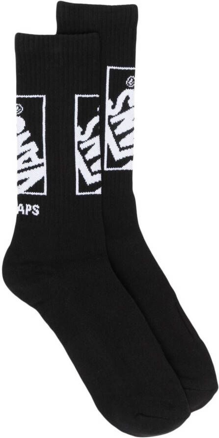 Vans Enkelsokken met geborduurd logo Zwart