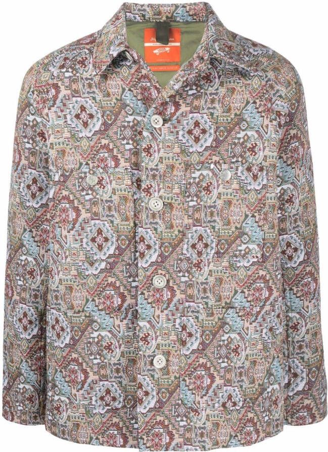 Vans Shirtjack met jacquard Groen
