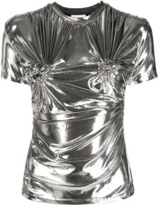 Vaquera T-shirt met gedraaid detail Zilver
