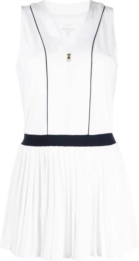 Varley Downing Court zipped minidress Wit