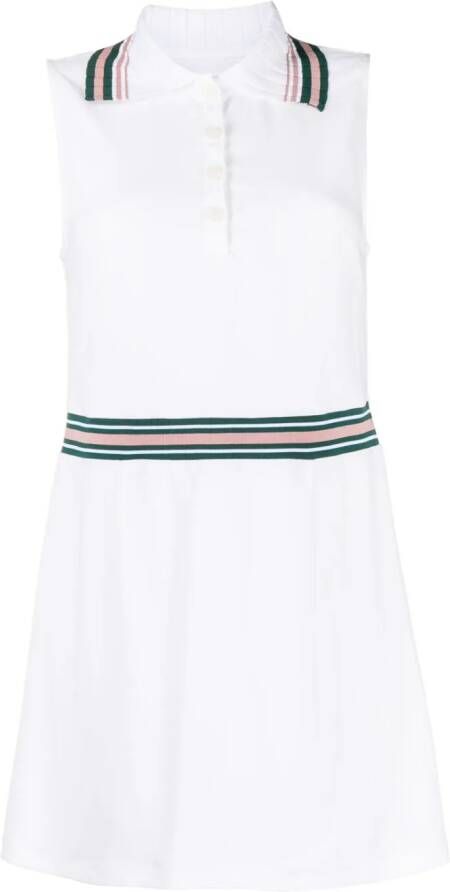 Varley Mini-jurk met gestreept detail Wit