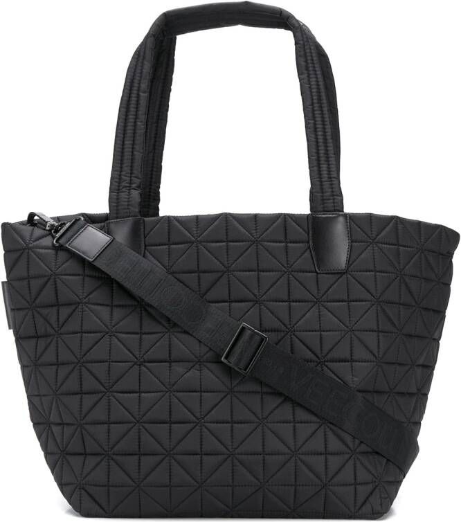 VeeCollective Gewatteerde shopper Zwart