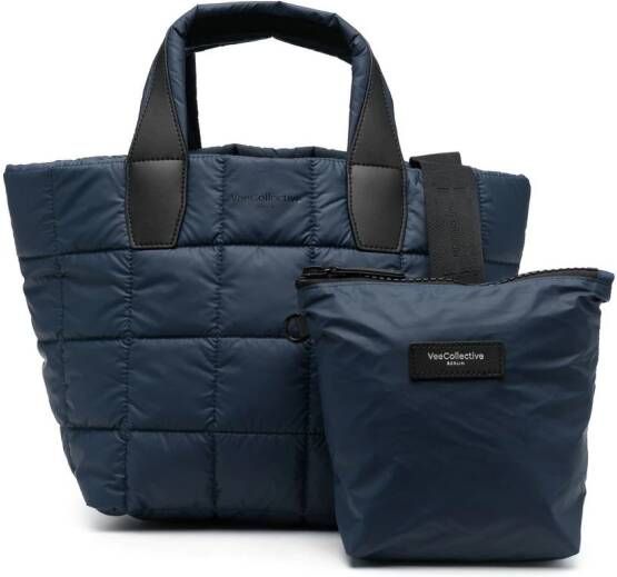 VeeCollective Gewatteerde shopper Blauw