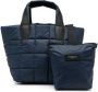 VeeCollective Gewatteerde shopper Blauw - Thumbnail 1