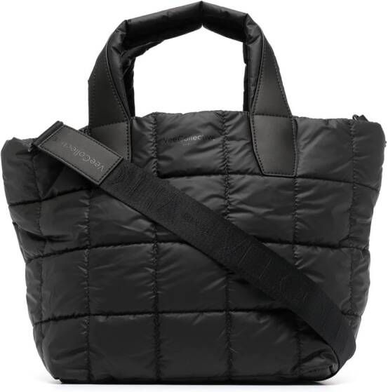 VeeCollective Gewatteerde shopper Zwart