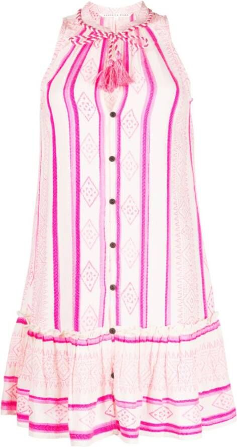 Veronica Beard Mouwloze mini-jurk Roze