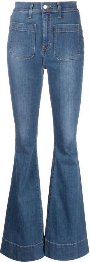 Veronica Beard Jeans met opgestikte zakken Blauw