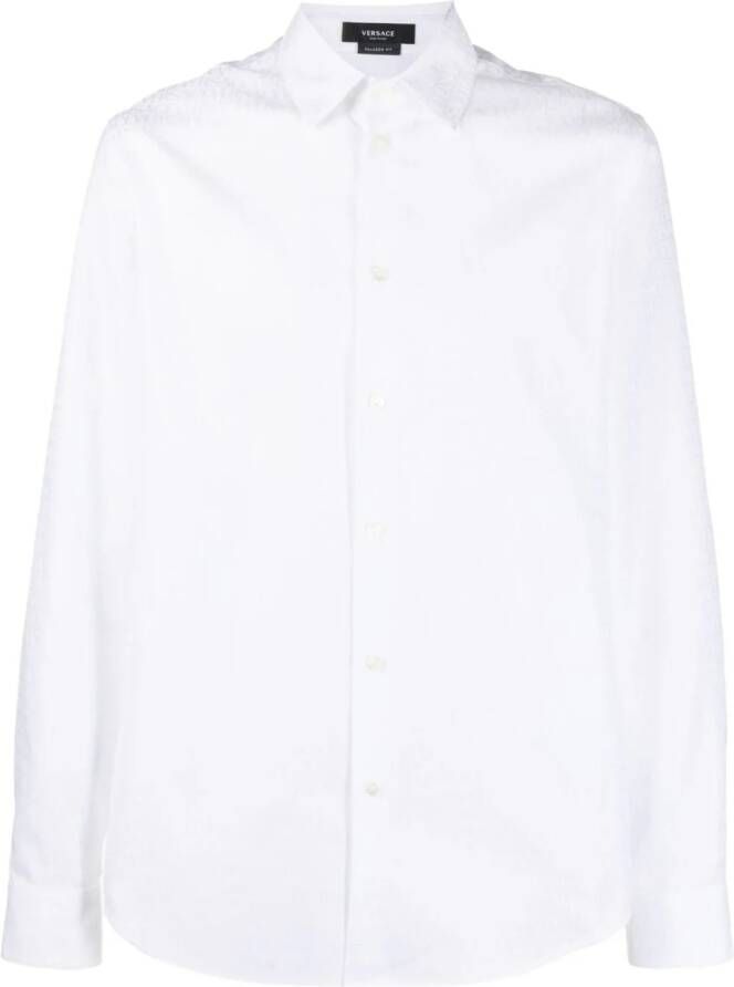 Versace Allover overhemd Wit