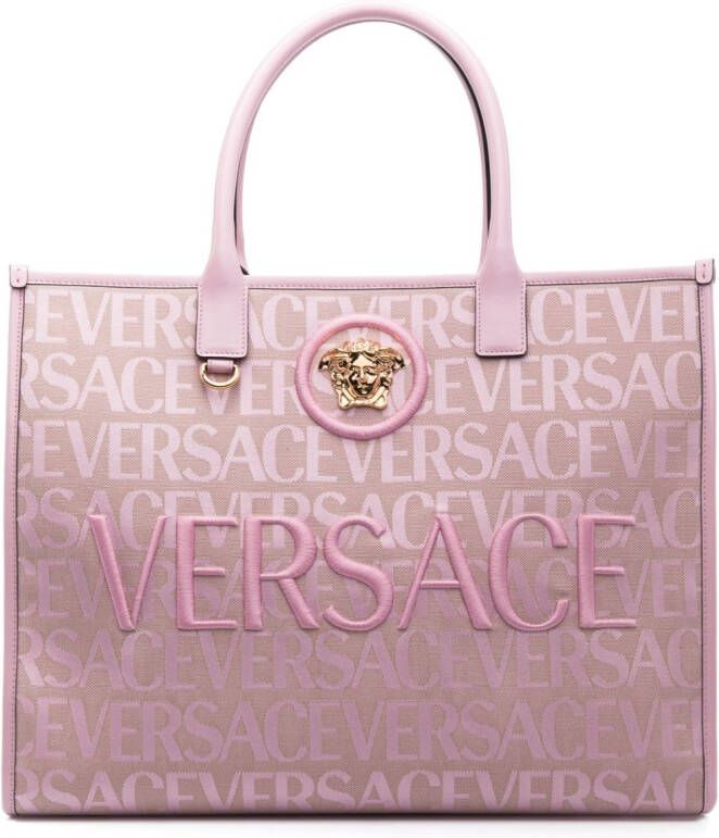 Versace Allover kleine shopper Roze