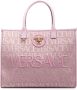 Versace Allover kleine shopper Roze - Thumbnail 1