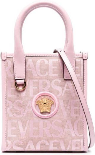 Versace Allover kleine shopper Roze