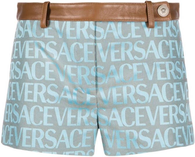 Versace Allover bermuda shorts Blauw