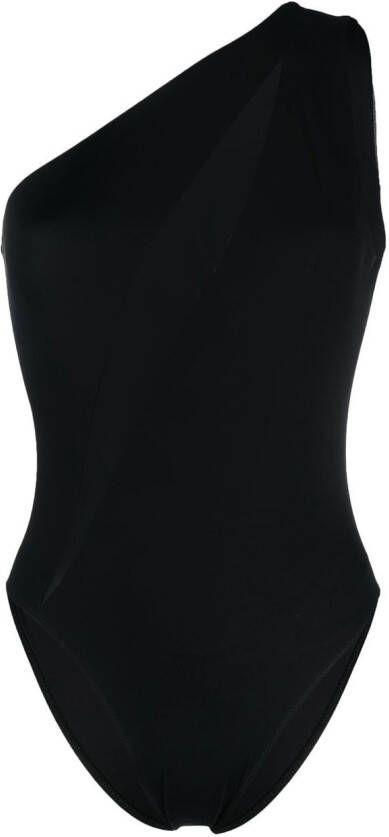 Versace Asymmetrisch badpak Zwart