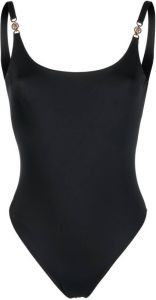 Versace Badpak met Greca detail Zwart