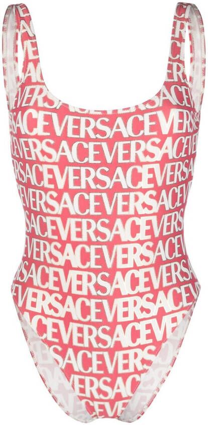 Versace Badpak met logoprint Roze