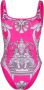 Versace Badpak met print Roze - Thumbnail 1