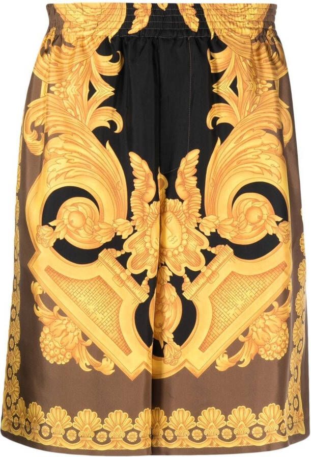 Versace Zijden shorts Zwart