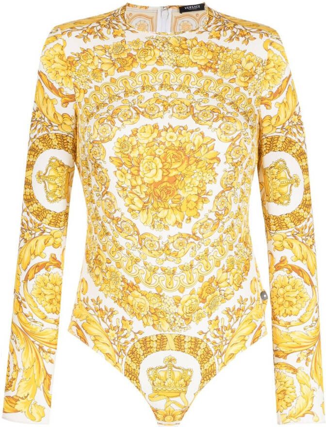 Versace Body met baroccoprint Wit