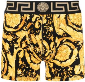 Versace Boxershorts met Barocco-print Zwart