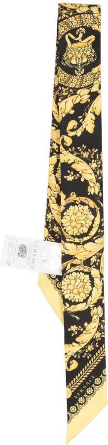 Versace Sjaal met Barocco-print Zwart