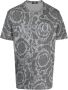 Versace T-shirt met barokprint Grijs - Thumbnail 1