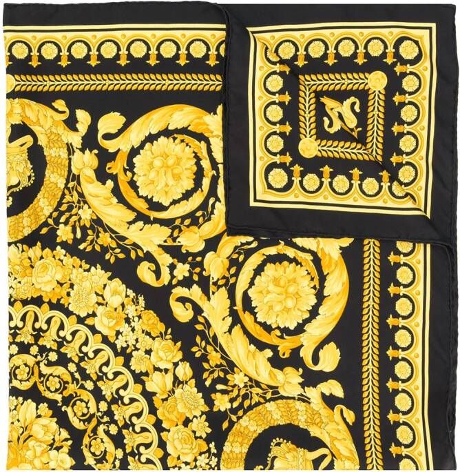 Versace Zijdeachtige sjaals Geel