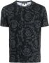 Versace T-shirt met barokprint Zwart - Thumbnail 1
