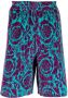 Versace Bermuda shorts met abstract patroon Blauw - Thumbnail 1