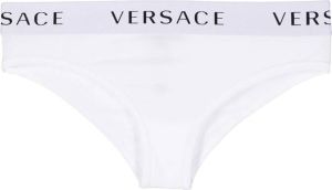 Versace Bh met logo tailleband Wit
