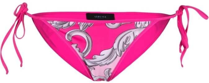 Versace Bikinislip met barokprint Roze